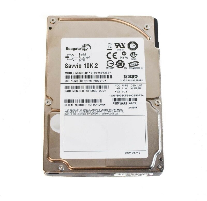 Жесткий диск Seagate ST9146802SS, 2.5", SAS, 146.80 ГБ