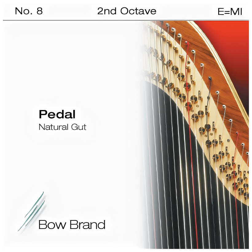 Струна E2 для арфы Bow Brand Pedal Natural Gut PS-08E2