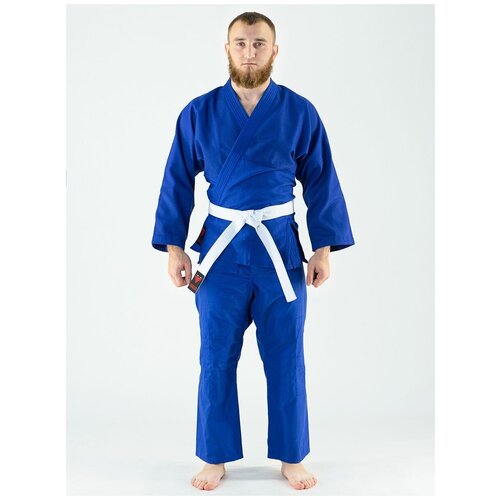Кимоно для дзюдо FIREICE с поясом, размер 160, синий кимоно для дзюдо boybo с поясом размер 160 синий