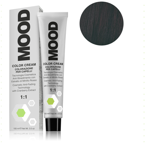 MOOD Color Cream крем-краска для волос, 5.87 Светлый шатен Коричнево-фиолетовый , 100 мл