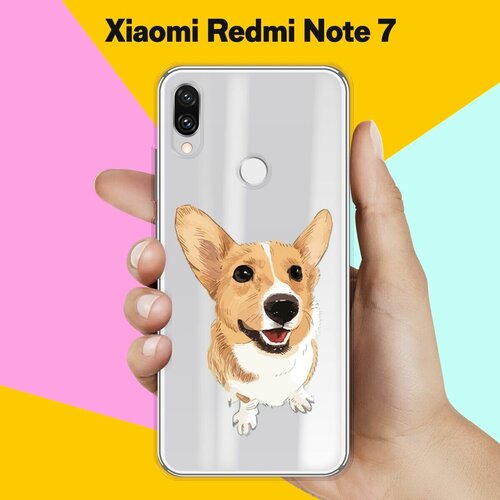 Силиконовый чехол Хороший корги на Xiaomi Redmi Note 7 силиконовый чехол на xiaomi redmi note 7 сяоми редми нот 7 милашки корги прозрачный