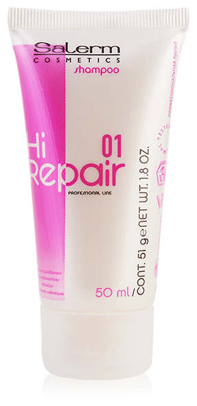 Salerm Cosmetics шампунь Hi Repair для восстановления поврежденных волос, 50 мл