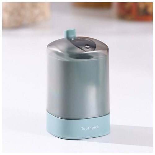 Диспенсер для зубочисток автоматический, цвет зелёный