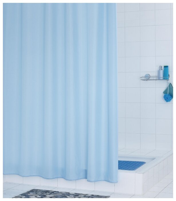 Штора для ванной комнаты Madison голубой 180*200