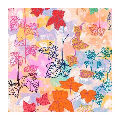 Ткань для пэчворка PEPPY LOOSE LEAF 50 x 55 см 122 г/кв. м ± 5 100% хлопок WELD-20036-207 SUNRISE