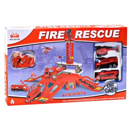 HLD Toys&Crafts Factory Fire Rescue 92140 красный