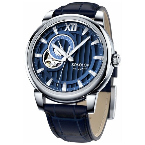фото Наручные часы sokolov мужские стальные часы sokolov 347.71.00.000.03.02.3, синий