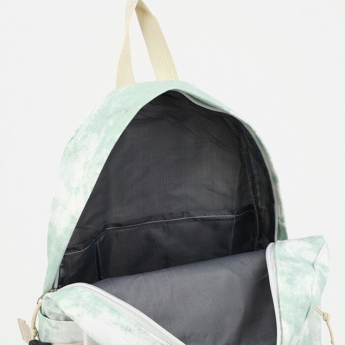 Рюкзак Мрамор, 30*10*41 см, отдел на молнии, 1 н/карман, 2 б/кармана, зеленый 9445560