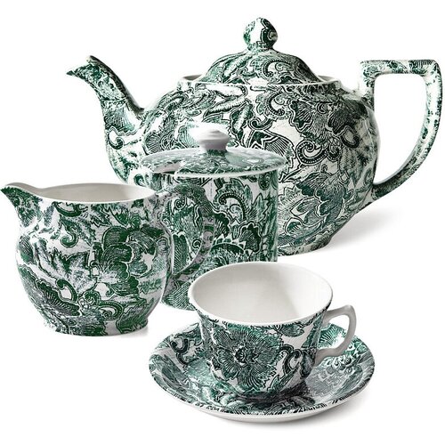 Faded Peony Green Чайный сервиз на 6 персон