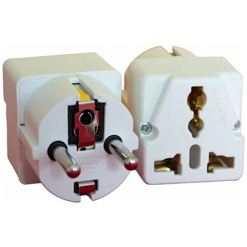 Универсальный адаптер (переходник) 16А, белый