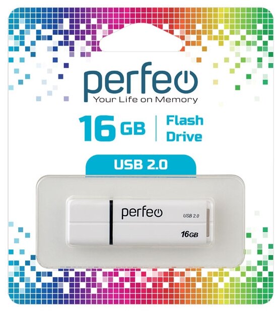 USB флешка Perfeo 16GB C01G2 White