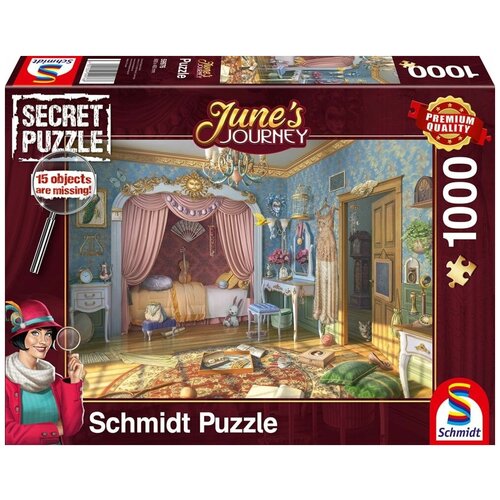 Пазл Schmidt 1000 деталей: Вояж. Спальня (Secret Puzzle) пазл schmidt 1000 деталей ст рид на письменном столе secret puzzle
