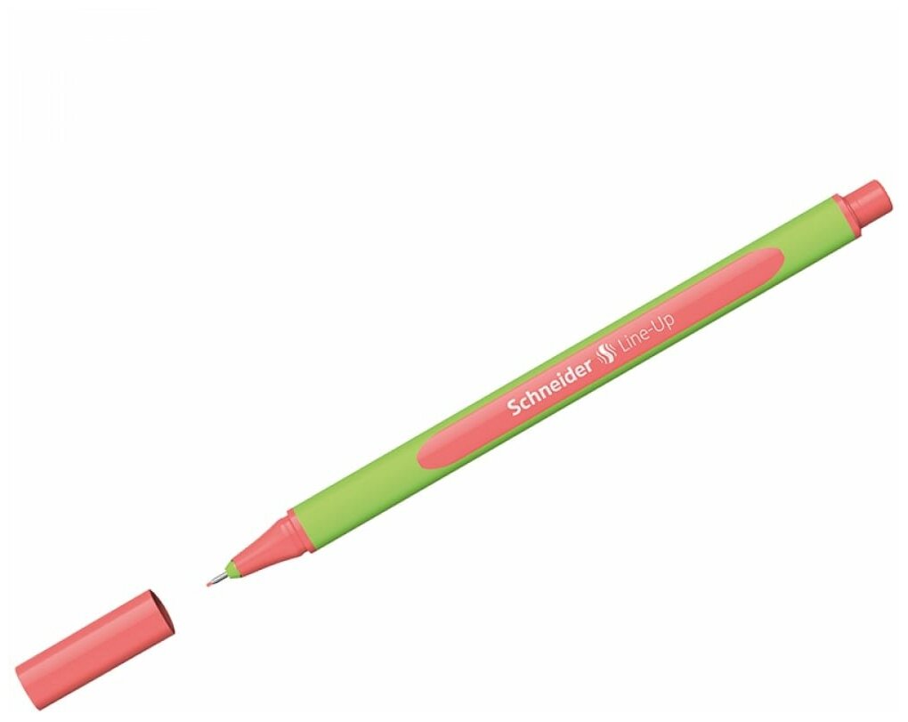 Ручка капиллярная Schneider "Line-Up" коралловая, 0,4мм, 10 шт. в упаковке