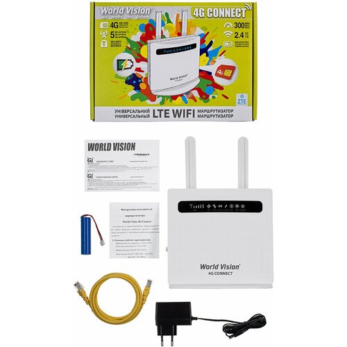 Роутер Wi-fi двухдиапазонный беспроводной маршрутизатор с внешними антеннами LTE 4G CONNE маршрутизатор world vision 4g connect 2
