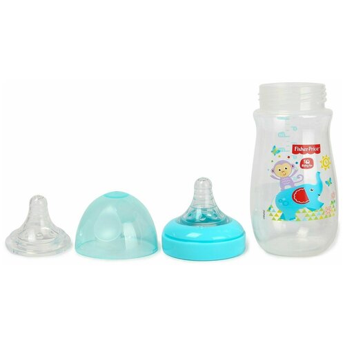 Бутылочка для кормления BabyGo Fisher Price 270мл Синяя