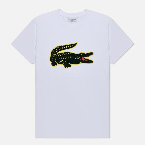 Футболка LACOSTE, хлопок, размер XL, белый