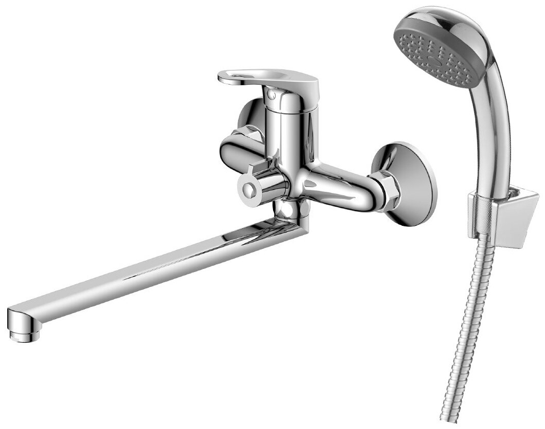 Смеситель для ванны Decoroom DR21043, однорычажный, хром