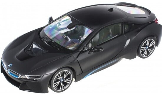 Машина на радиоуправлении Rastar 71010B BMW i8, 1:14, цвет чёрный матовый