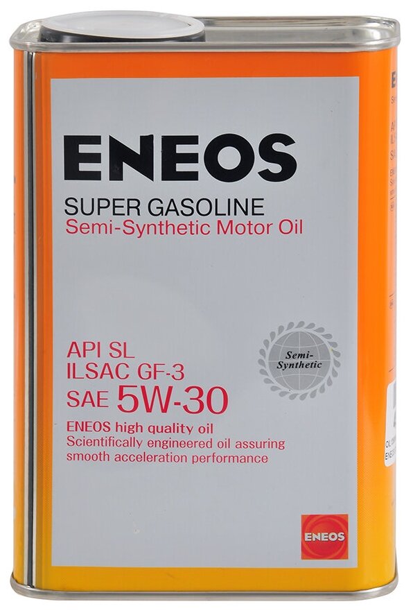 Полусинтетическое моторное масло ENEOS Super Gasoline SL 5W-30