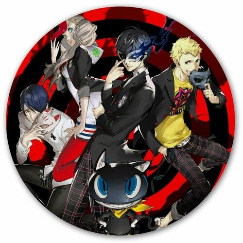 shin megami tensei v [nswitch] Коврик для мышки круглый Shin Megami Tensei: Persona 5 Group