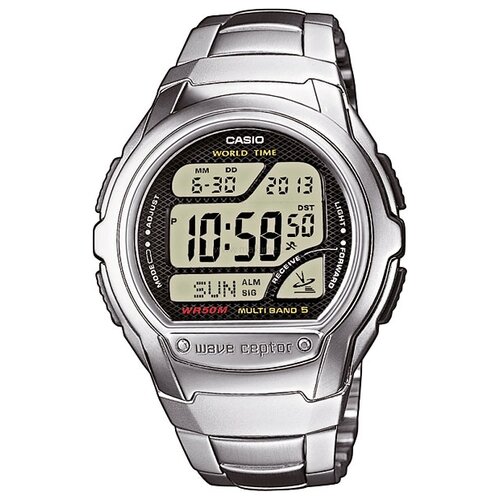 Наручные часы CASIO Wave Ceptor WV-58DE-1A, серый, черный