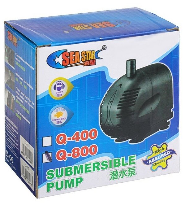 Водяная помпа SEA STAR Q-800 800 л. ч, h-0.9 м, 12w