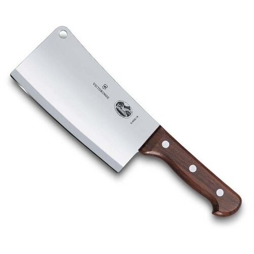 Кухонный нож Victorinox Kitchen Cleaver, лезвие 18 см прямое, коричневый