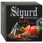 Чайный напиток фруктовый Sigurd Mulled Wine с ароматом глинтвейна, в пирамидках - изображение