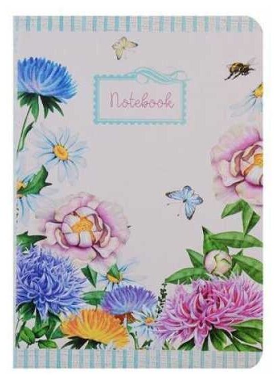 Книга для записей Listoff Aquarelle Цветы 80л КЗАК6802926
