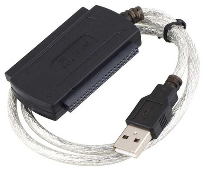 Адаптер USB 2.0 to SATA (3Gb/s) & IDE HDD 2.5"/3.5"/DVD, внешний БП 5/12В