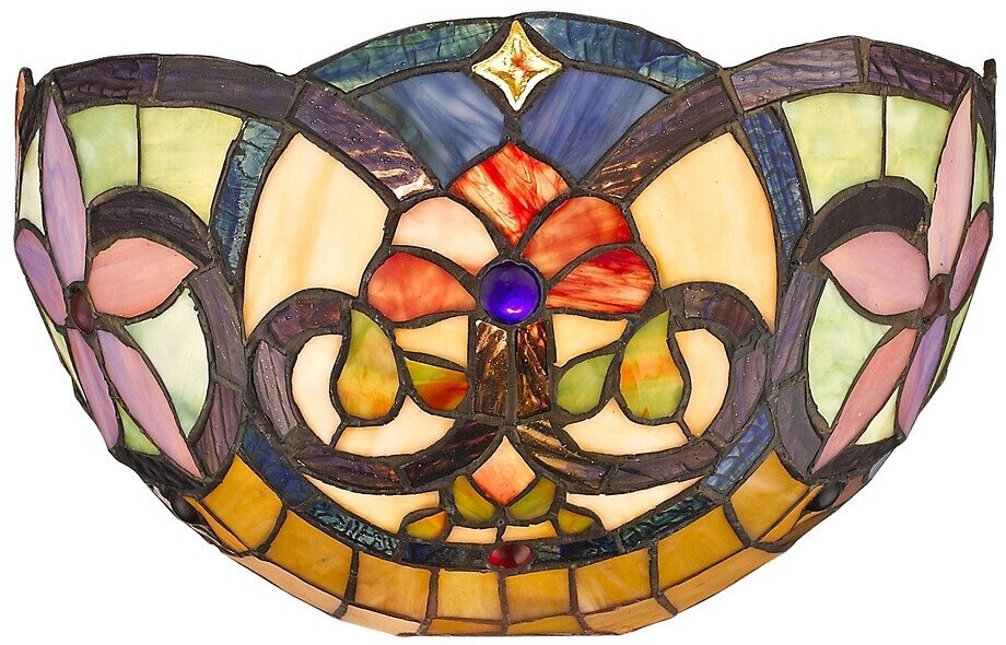 Настенный светильник с цветами бронза Velante 818-801-01
