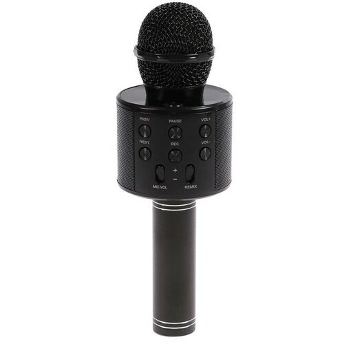 Luazon Home Микрофон для караоке LuazON LZZ-56, WS-858, 1800 мАч, чёрный