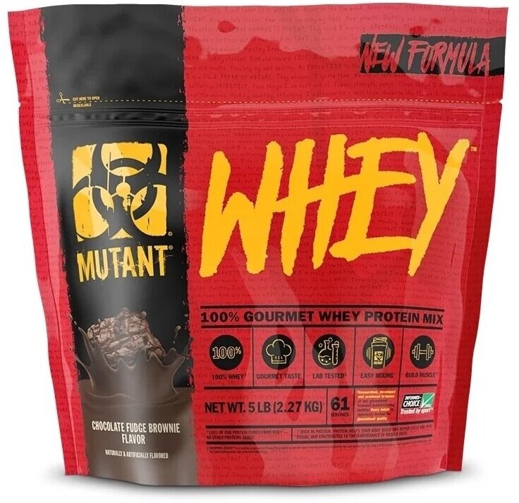 Mutant Whey 2270 гр 5lb (Mutant) Брауни с шоколадной помадкой