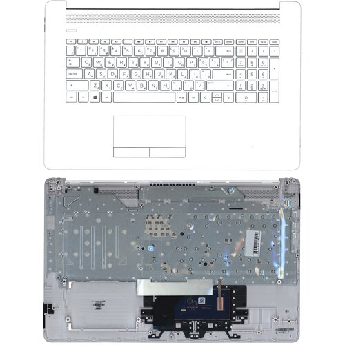 крышка корпуса ноутбука hp pavilion 17 by 17t by 17 ca 17z ca l22506 001 6070b1308301 Клавиатура для ноутбука HP 17-BY 17-CA топкейс белый