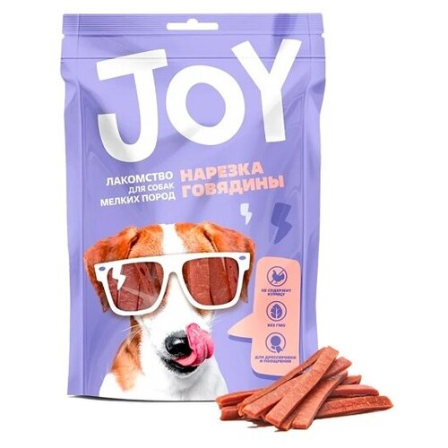 Лакомство для собак мелких пород JOY Нарезка из говядины 60г