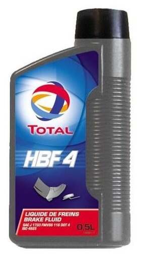 Тормозная жидкость TOTAL DOT 4 HBF 4 (181942) 0.5 л