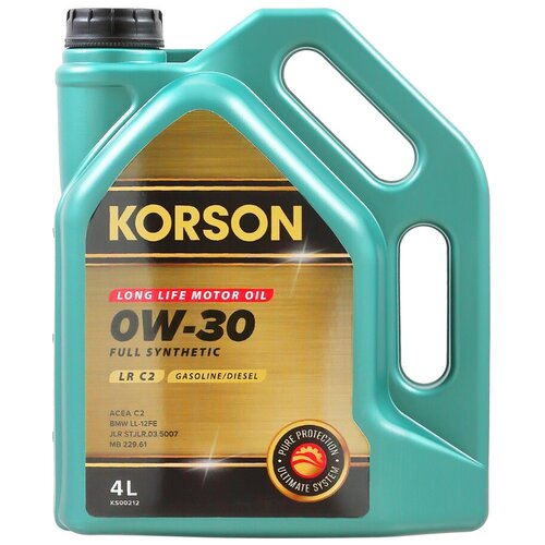 0W-30 FULL SYNTHETIC LR C2 4л (синт. мотор. масло.) KORSON KS00212 | цена за 1 шт | минимальный заказ 1