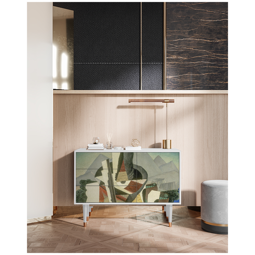 Комод - STORYZ - S3 The Cubist Paintings by Diego Rivera, 115 x 84 x 41 см, Белый