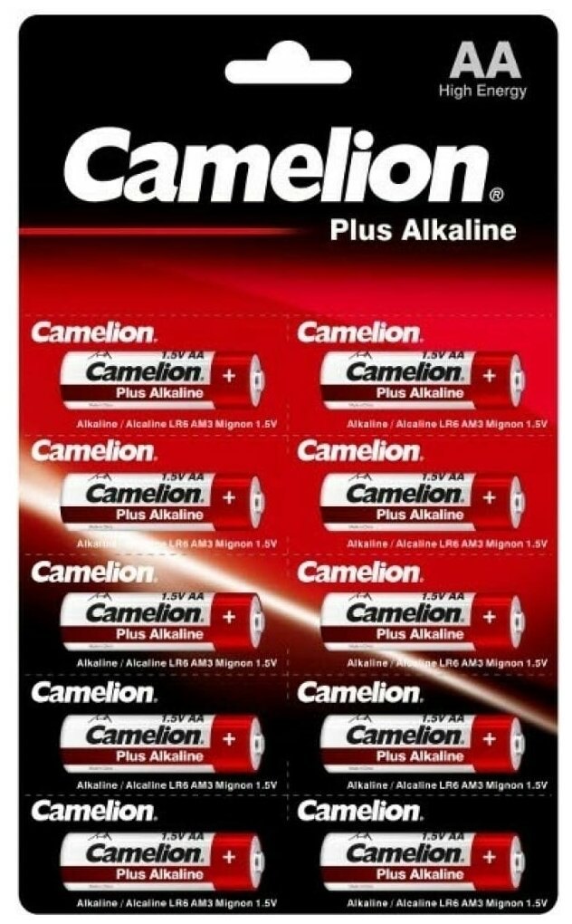 Батарейка Camelion, 1.5В LR6 Plus Alkaline BP1x10P LR6-BP1x10P 14135