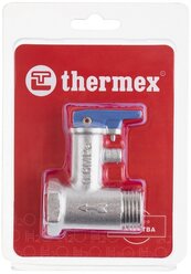 Клапан предохранительный THERMEX 1/2", 6 бар, с ручкой (блистер)