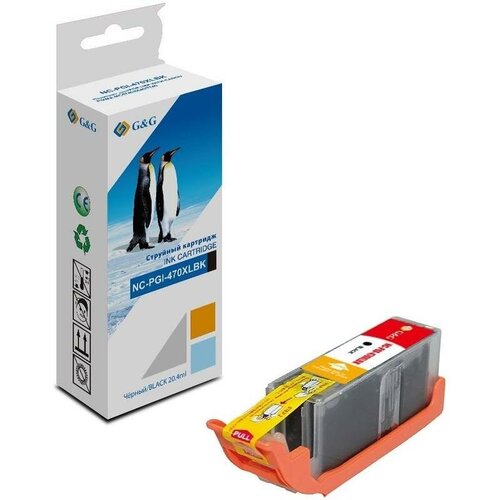 Картридж G&G GG-PGI-470XLBK, черный / GG-PGI-470XLBK pgi 470 cli 471 pgi 470xl ink cartridge for canon pixma ts8040 ts5040 ts6040 mg5740 ts9040 mg5740 mg6840 mg7740 inkjet printer