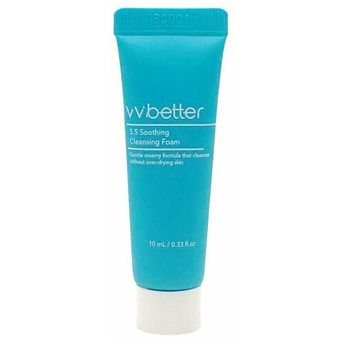 VVbetter Мягкая очищающая пенка для лица с pH5.5, Soothing Cleansing Foam Mini, 10 мл