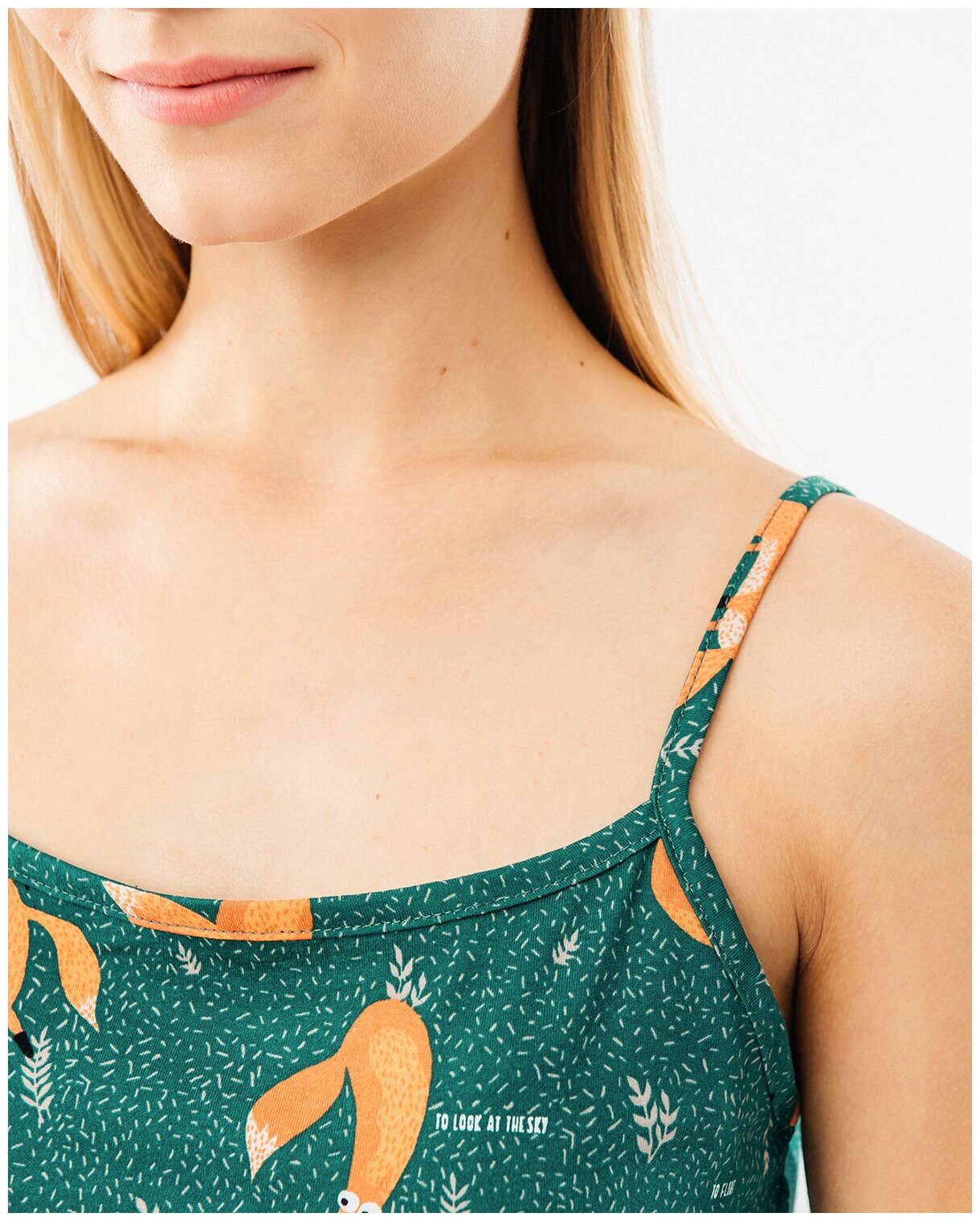 Сорочка женская HappyFox, HF3000MSP размер 44, цвет лисы - фотография № 6