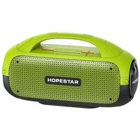 Портативная колонка Hopestar A50зеленый, 80Вт, с радио микрофоном
