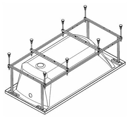 Монтажный комплект к ванне Santek монако XL 160х75 арт. 1WH112422