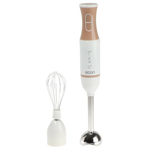 Блендер Econ ECO-232HB погружной 700 Вт 2 скорости 2 насадки бело-бежевый 1744600₽