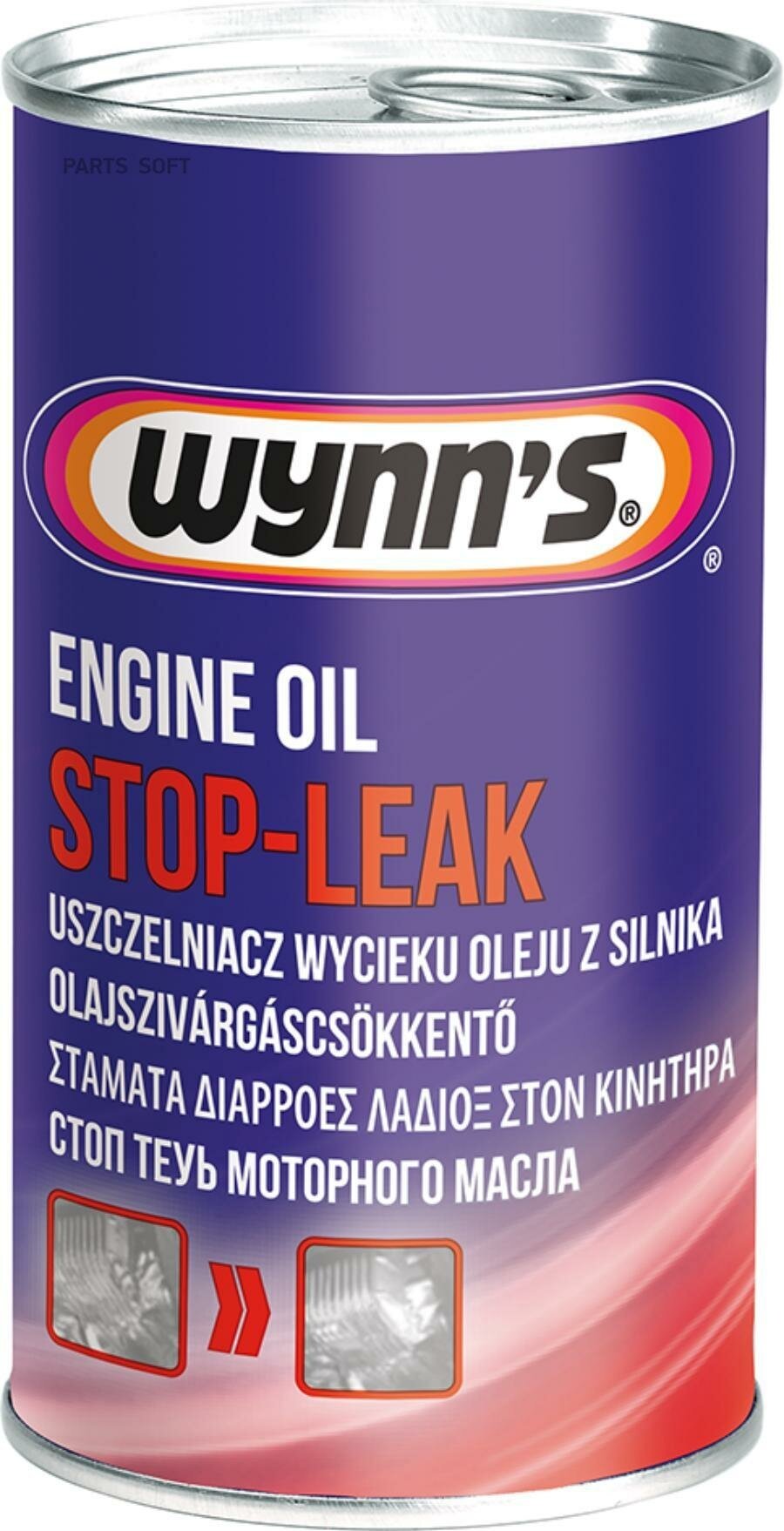 WYNNS W50672 Присадка Engine Oil Stop-Leak 12x325ml (добавка в масло)