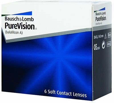 Контактные линзы Bausch & Lomb PureVision, 6 шт., R 8,6, D -6