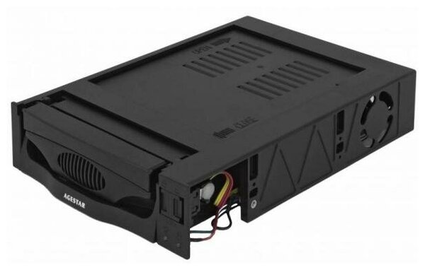 Салазки для жесткого диска (mobile rack) для HDD 3.5 AGESTAR MR3-SR3P(SW)-1F 1fan черный