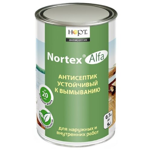 Антисептик невымываемый зимний для древесины Nortex Alfa (0,75кг)